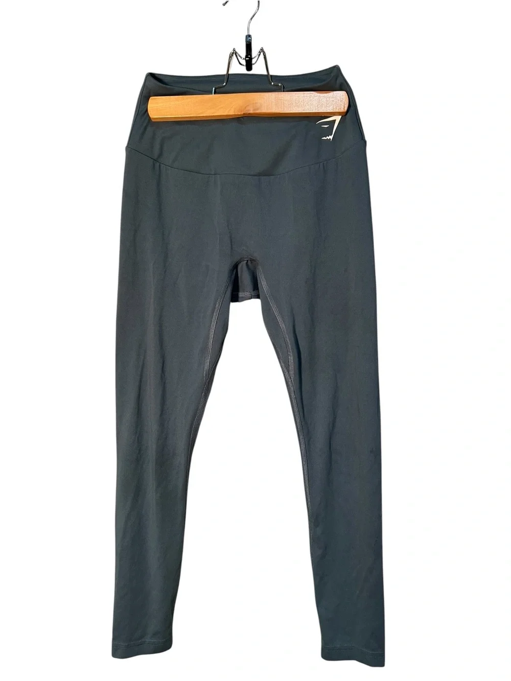 Gymshark Women’s Size XS Leggings Blue Green Gray Cropped Mid-Rise Stretch
